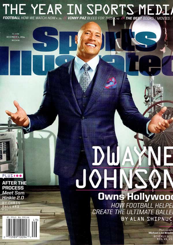 Makeup Artist for Dwayne Johnson Sports Illustrated Cover
